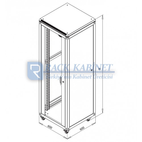 26U EKO RACK KABİNET 60cm GENİŞLİK x...